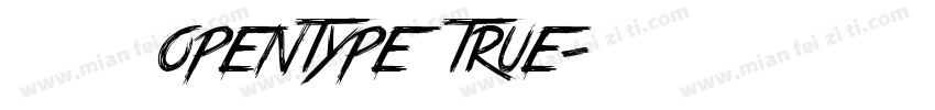 思源常规opentype true字体转换